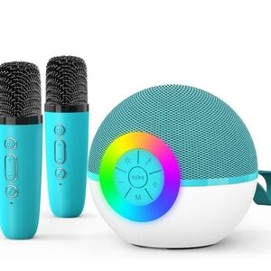 🆕️ Turquoise Portable Bluetooth Speaker with Dual Microphones